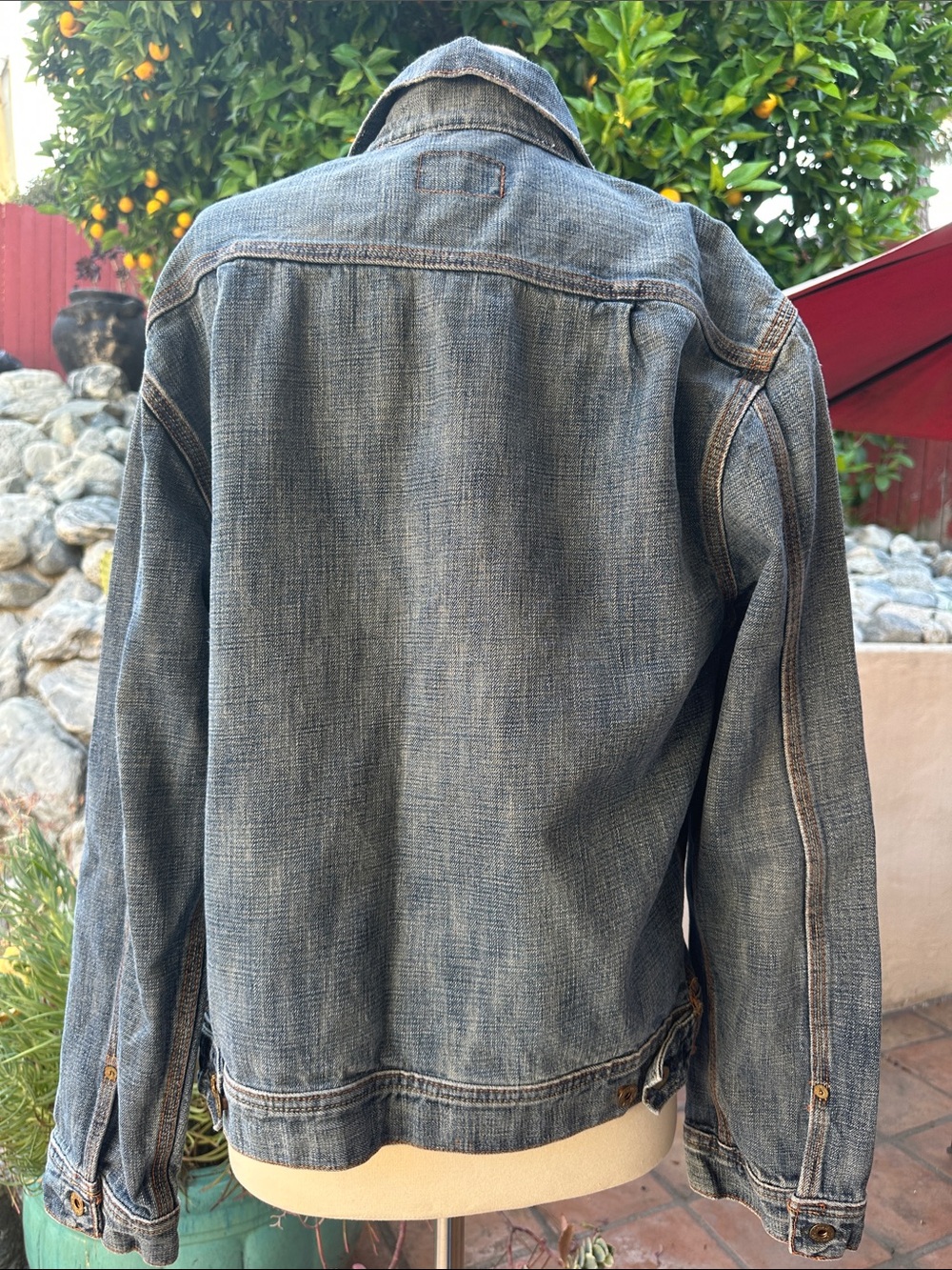 Ralph Lauren Polo Jeans Classic Washed Denim Jacket - Light Blue Size Large - Picture 9 of 14
